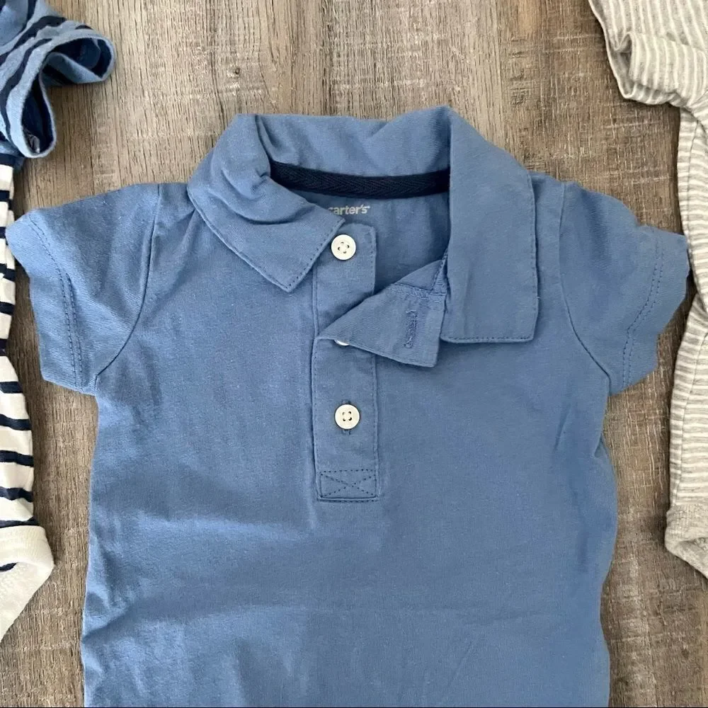 Carters onesie polos - set of 3
